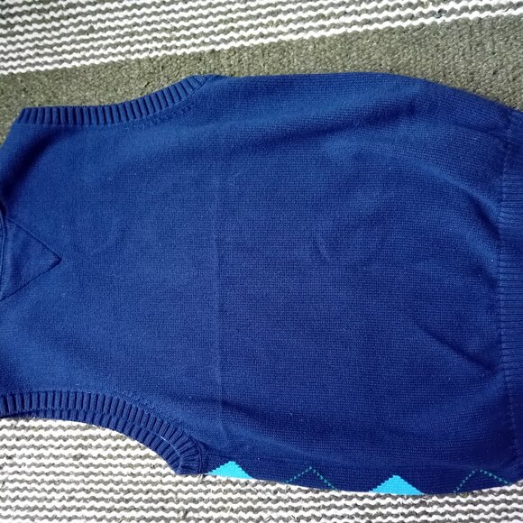 Tommy Hilfiger Argyle Sweater Vest Cotton - Picture 4 of 6